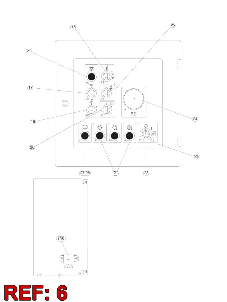 86898299 868 982 99 RELAY BASE - Sandvik Technical Drawing
