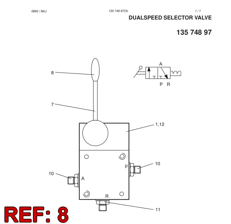86899999 868 999 99 KNOB - Sandvik Technical Drawing