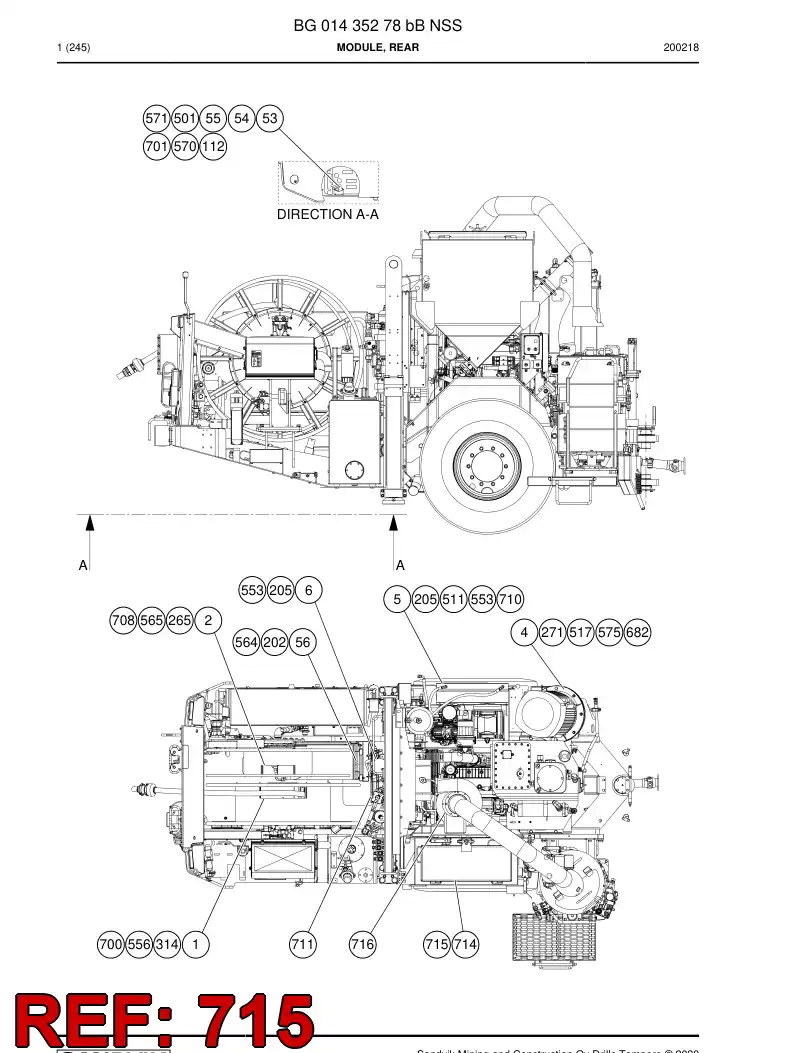 86900719c 869 007 19c Jolter - Sandvik Technical Drawing