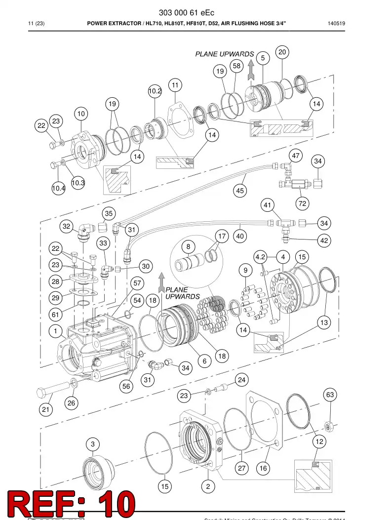 86908669 869 086 69 HEXAGON HEAD BOLT (FULL THREAD) - Sandvik Technical Drawing