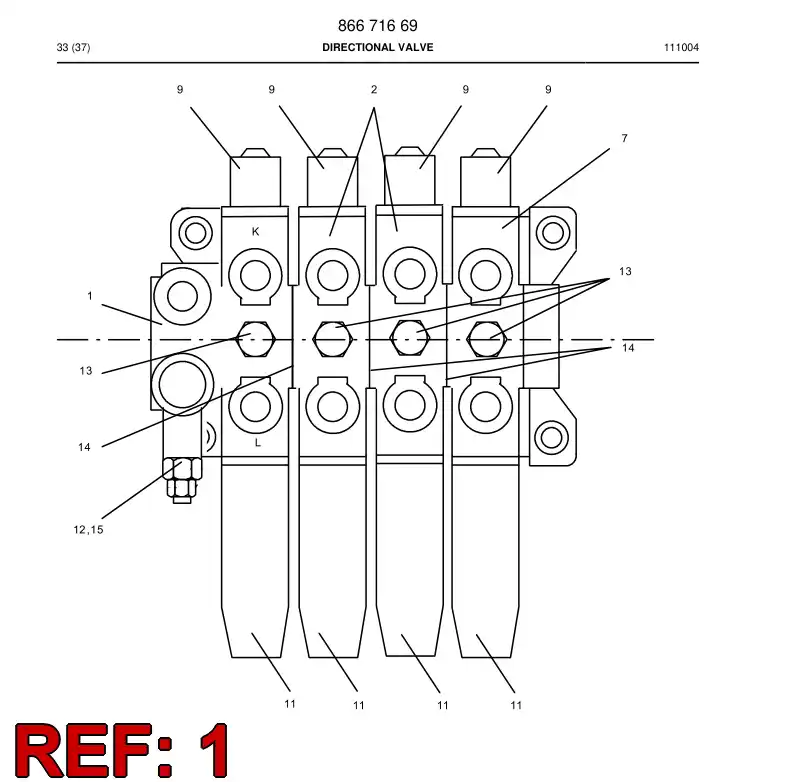 86909419 869 094 19 INLET SECTION - Sandvik Technical Drawing