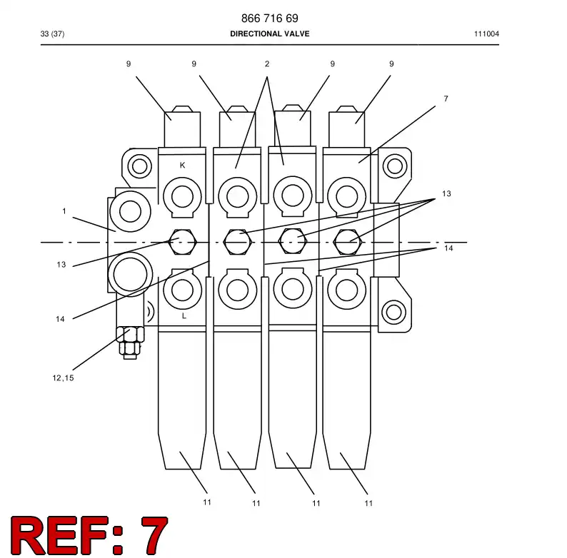 86909959 869 099 59 OUTLET SECTION WITZ SPOOL - Sandvik Technical Drawing