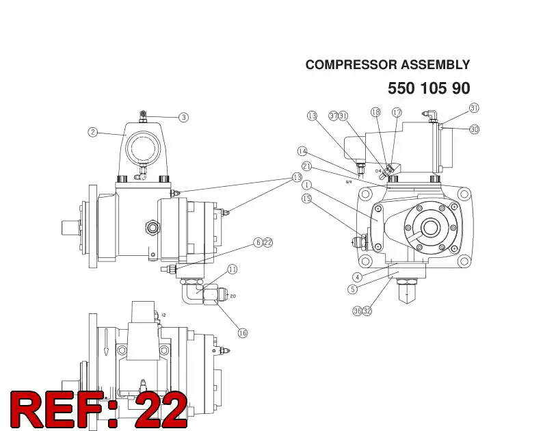 86928209 869 282 09 COVER PIPE - Sandvik Technical Drawing