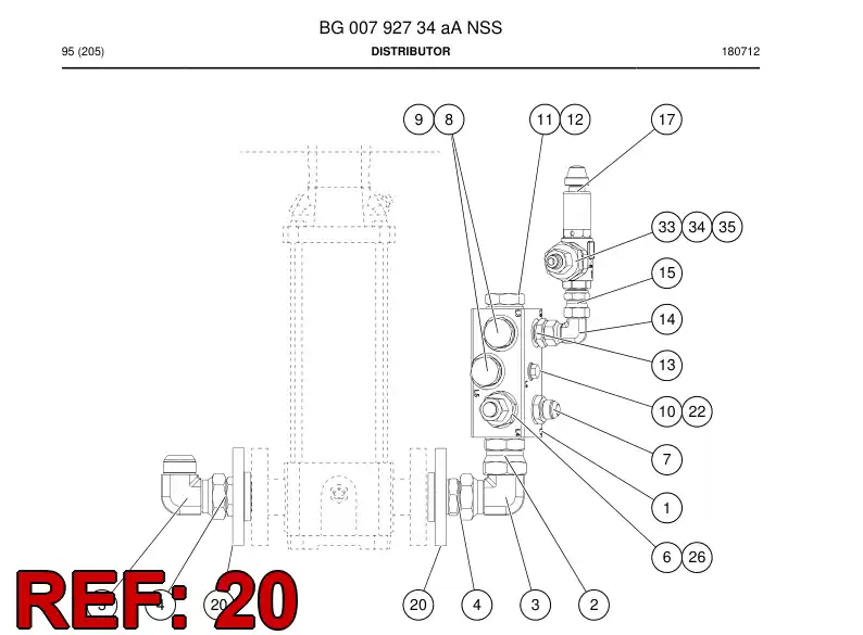 86930139a 869 301 39a Flange - Sandvik Technical Drawing