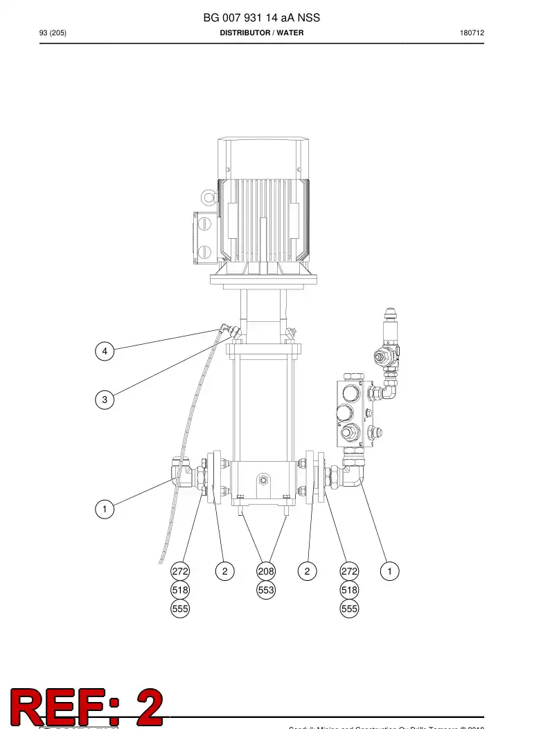 86930679a 869 306 79a Gasket - Sandvik Technical Drawing