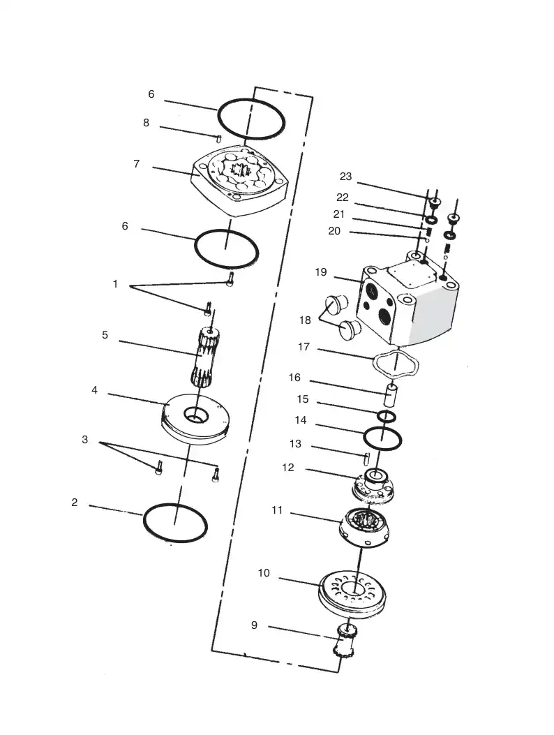 86959329 869 593 29 SEAL KIT FOR HYDR. MOTOR - Sandvik Technical Drawing