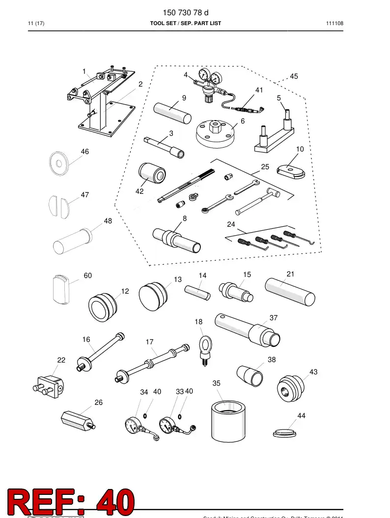 86959869a 869 598 69a SEAL - Sandvik Technical Drawing