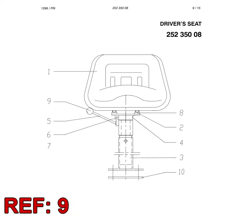 86997989 869 979 89 BUTTON - Sandvik Technical Drawing