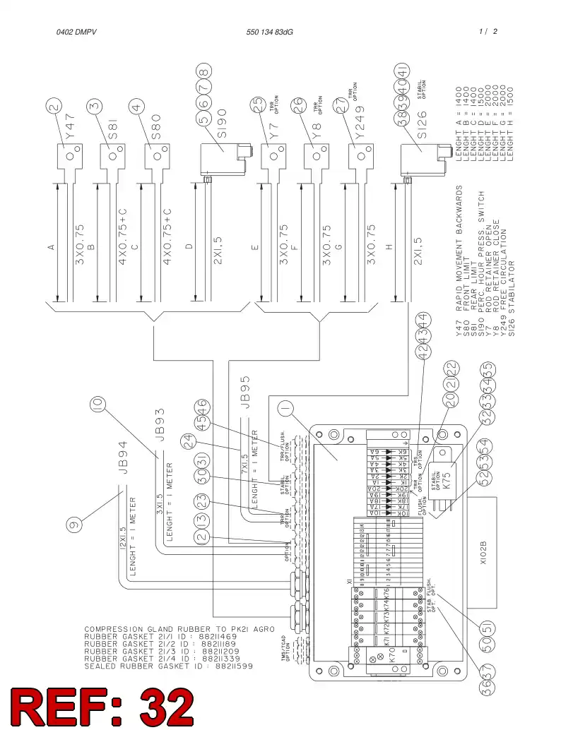 87017219 870 172 19 BLINK RELAY - Sandvik Technical Drawing