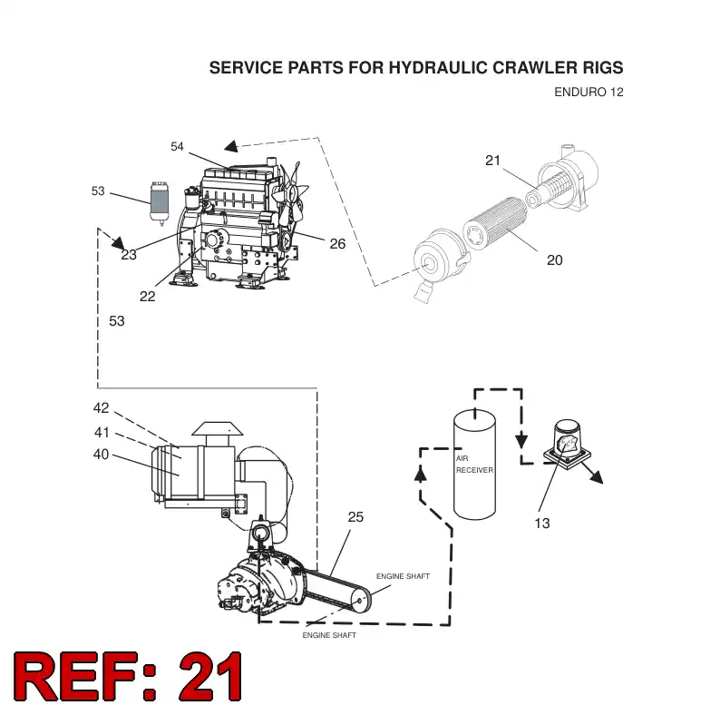 87028009 870 280 09 AIR FILTER CARTRIDGE, INNER - Sandvik Technical Drawing