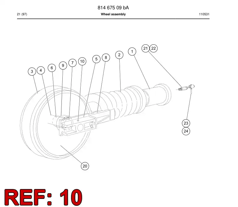 870 295 49a Pin, Locking - drawing