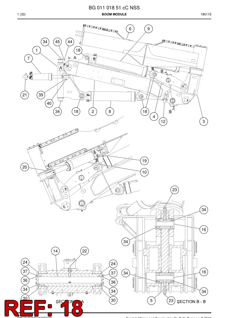 87030209 870 302 09 Hexagon head screw - Sandvik Technical Drawing