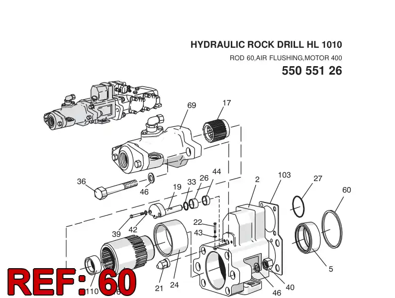 87031219 870 312 19 O-RING - Sandvik Technical Drawing
