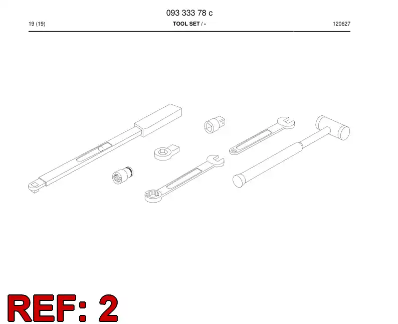 87049349a 870 493 49a SOQUETE, 19 MM - Sandvik Technical Drawing