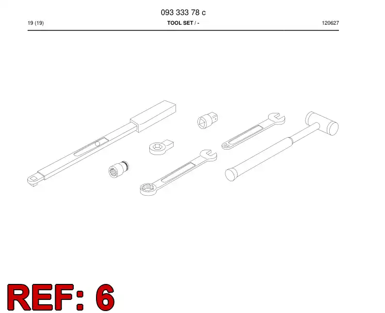 87049759a 870 497 59a CHAVE DE SOQUETE - Sandvik Technical Drawing