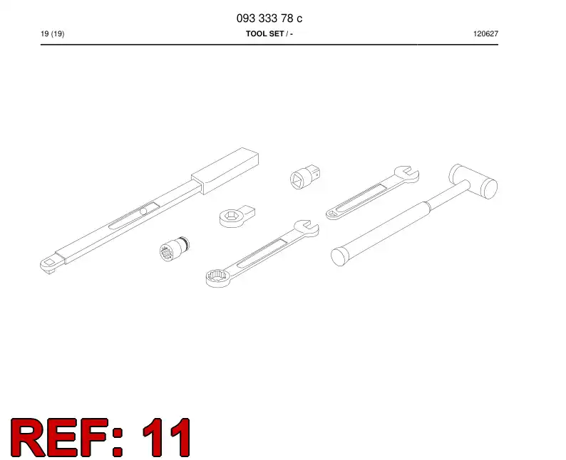 87050399a 870 503 99a CHAVE DE BOCA - Sandvik Technical Drawing