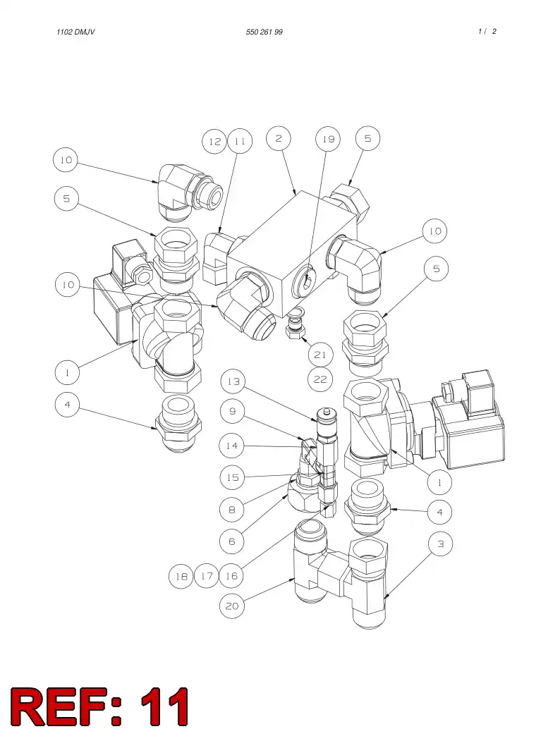 87060169 870 601 69 CODO DE ROSCA RECTA - Sandvik Technical Drawing