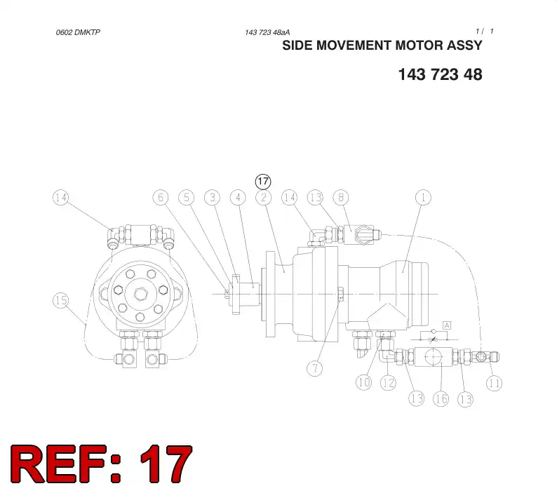 87073809 870 738 09 SEAL KIT FOR BRAKE POS.2 - Sandvik Technical Drawing