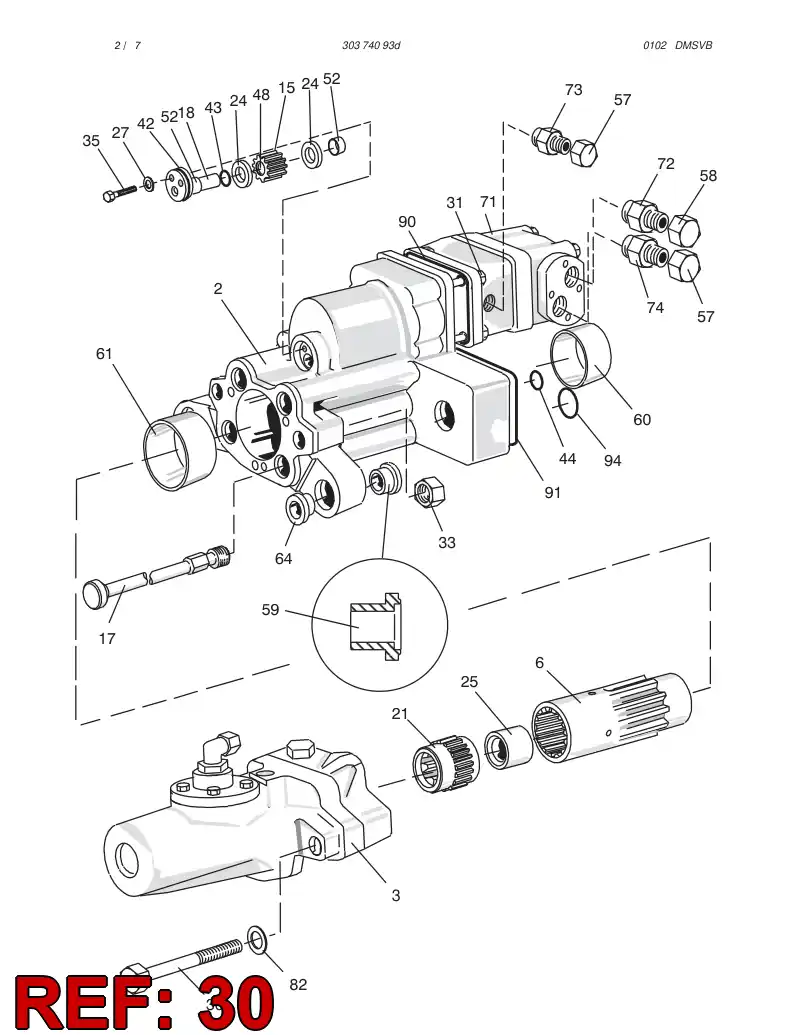 87075419 870 754 19 BOLT - Sandvik Technical Drawing