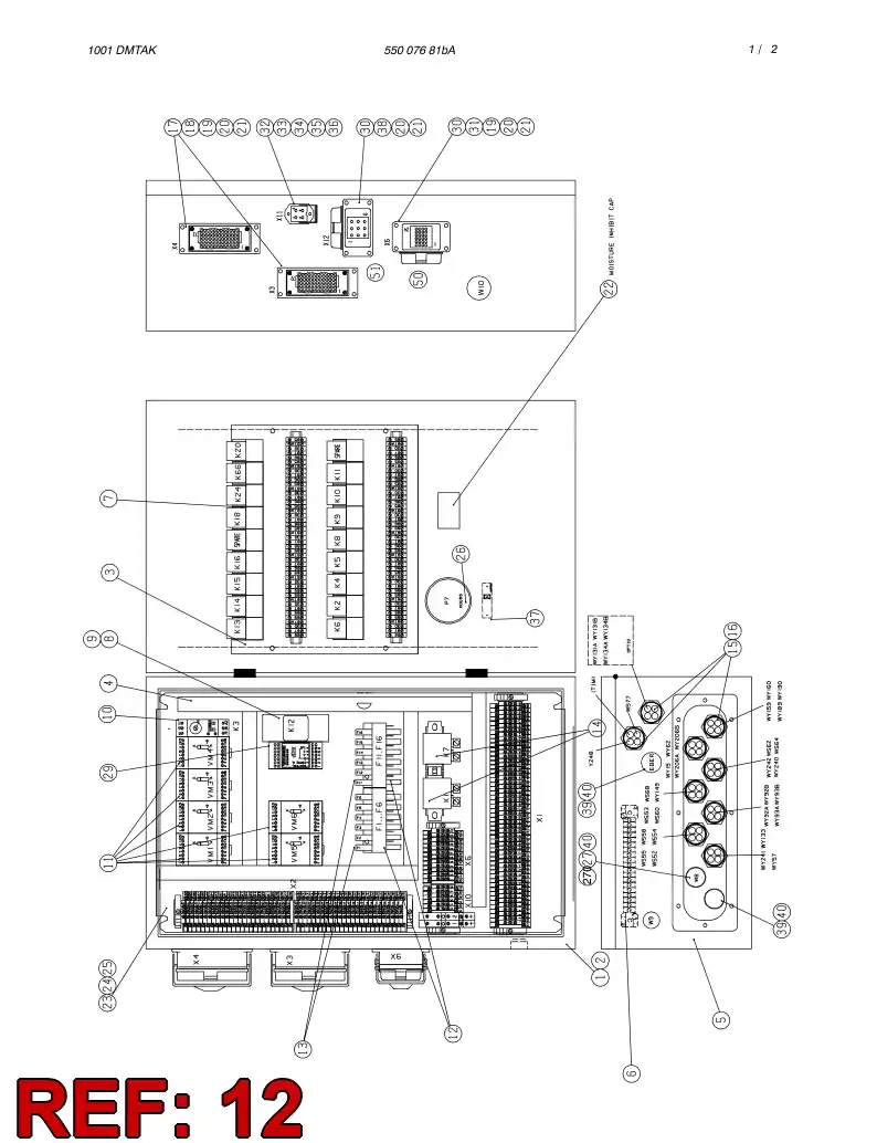 87082549 870 825 49 FUSE BASE - Sandvik Technical Drawing
