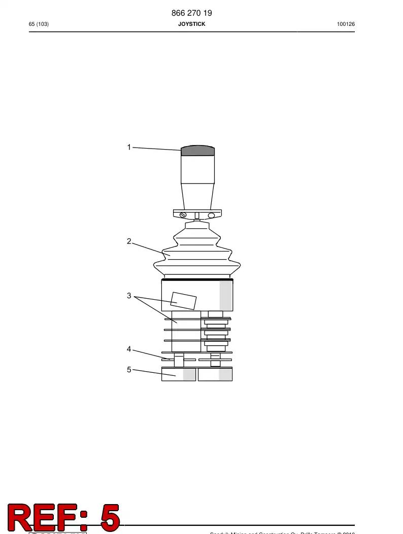 87102129 871 021 29 POTENTIOMETER - Sandvik Technical Drawing