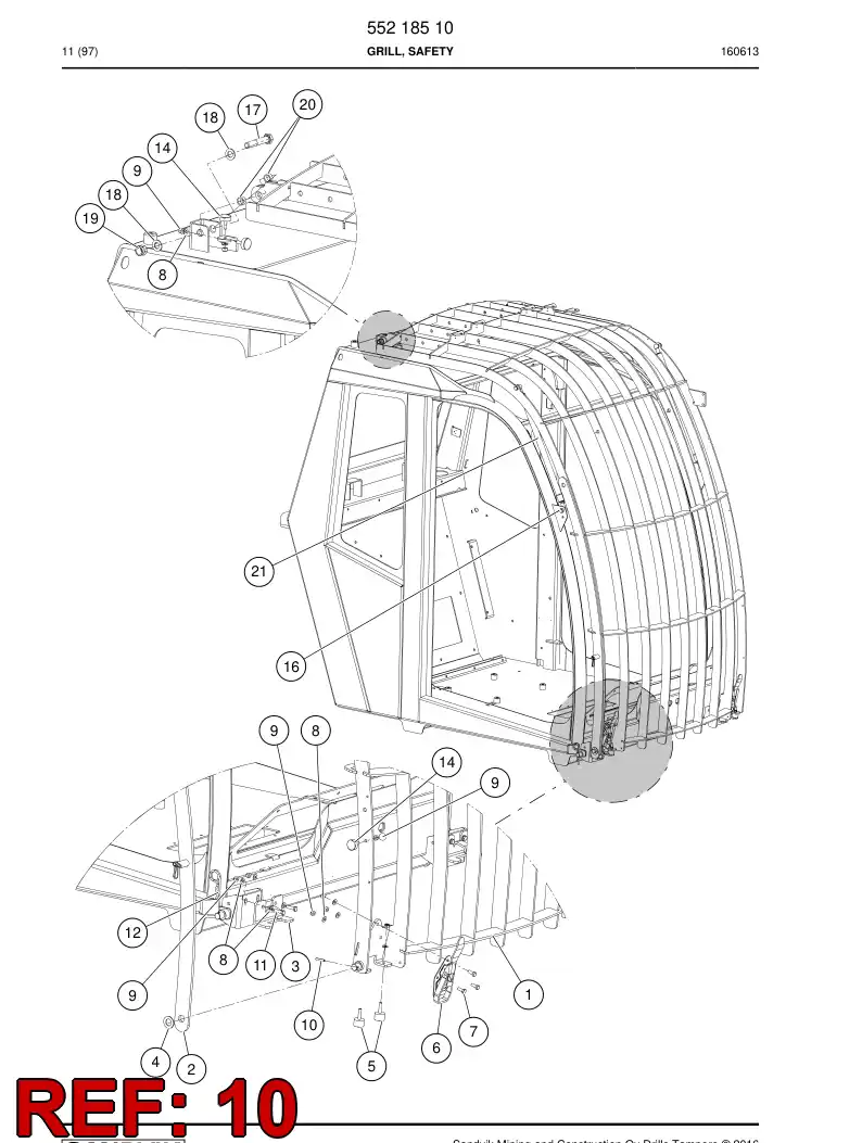 87119409 871 194 09 Spring-type straight pin - Sandvik Technical Drawing