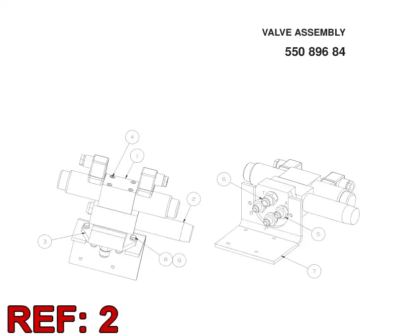 87129839 871 298 39 Valve, Pressure Reducing - Sandvik Technical Drawing