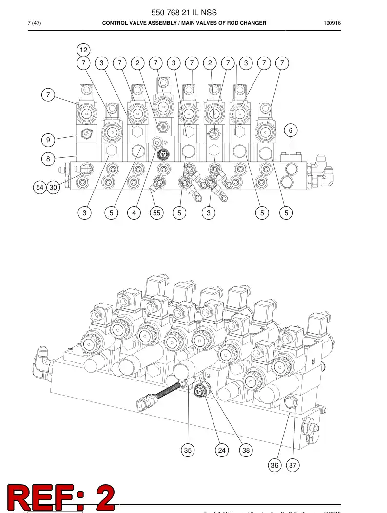 87129839b 871 298 39b VLVULA, REDUO DE PRESSO - Sandvik Technical Drawing