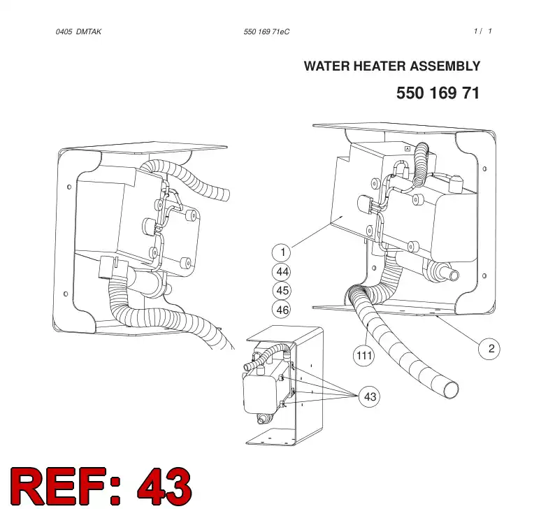 87136969 871 369 69 Damper, Thread Mount - Sandvik Technical Drawing