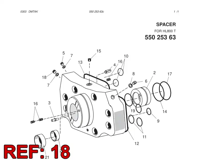 87166389 871 663 89 PLUG - Sandvik Technical Drawing