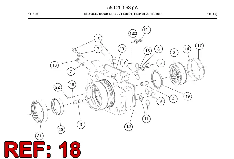 87166389a 871 663 89a Plug - Sandvik Technical Drawing