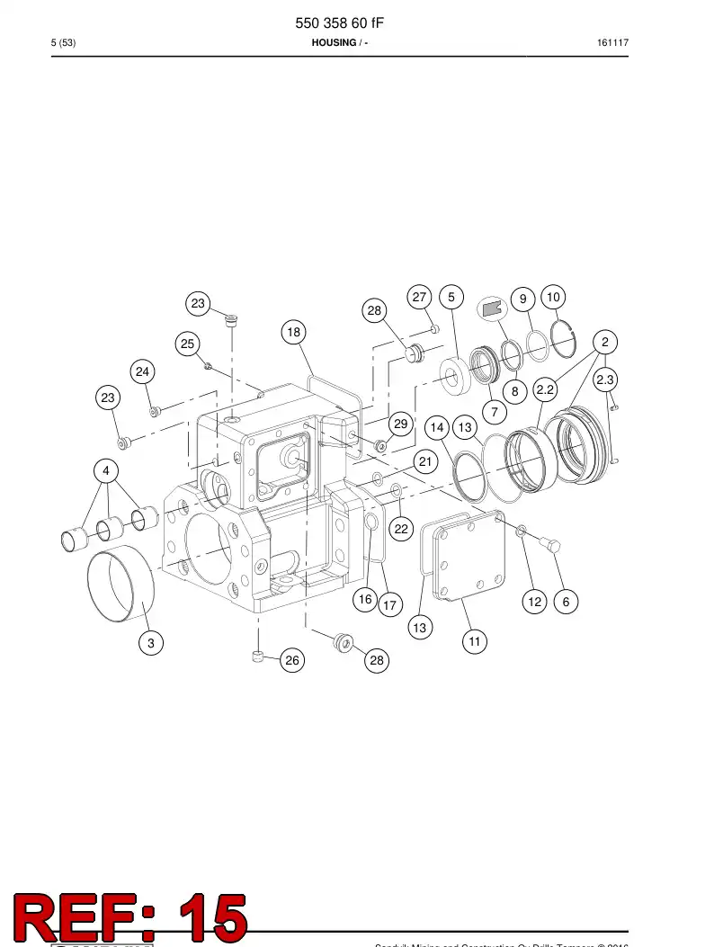 87166799b 871 667 99b Bearing, Roller - Sandvik Technical Drawing