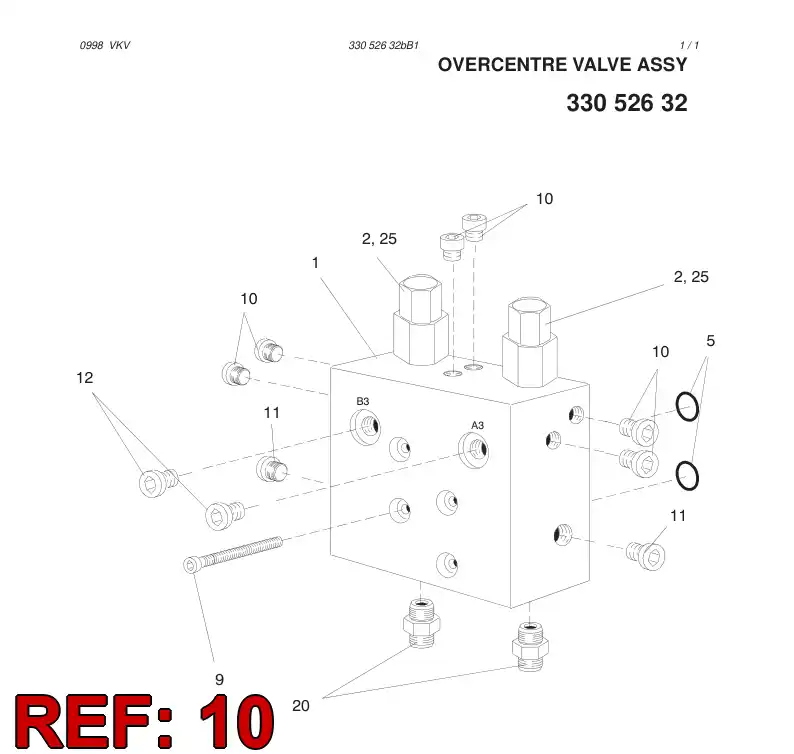 87169289 871 692 89 PLUG SCREW - Sandvik Technical Drawing