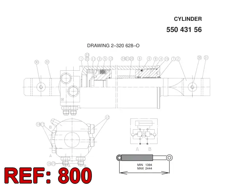 87193469 871 934 69 SEAL KIT - Sandvik Technical Drawing
