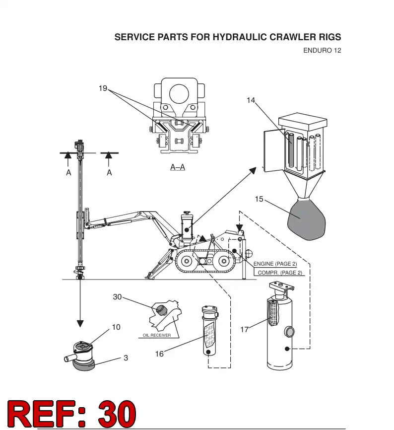 87220459 872 204 59 BREATHER - Sandvik Technical Drawing