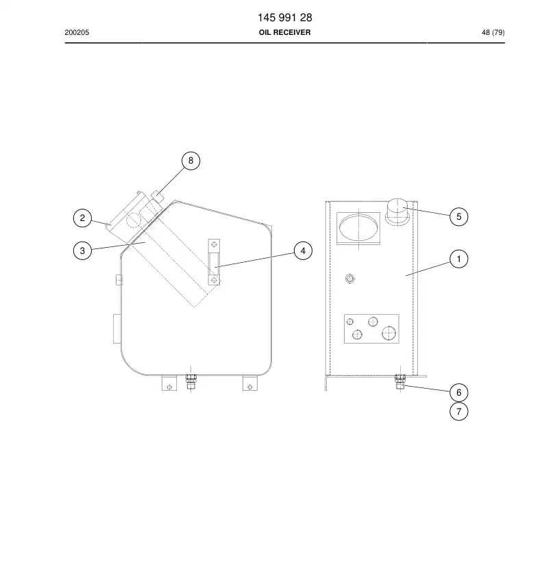 87220459a 872 204 59a Breather - Sandvik Technical Drawing