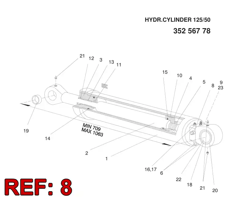 87226799 872 267 99 CARTRIDGE - Sandvik Technical Drawing