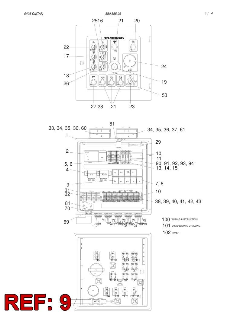 87240539 872 405 39 TIME RELAY - Sandvik Technical Drawing