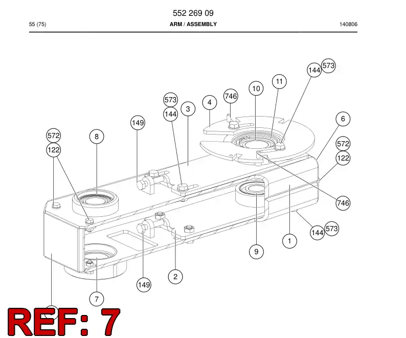 87241549 872 415 49 ANGULAR BALL BEARING - Sandvik Technical Drawing