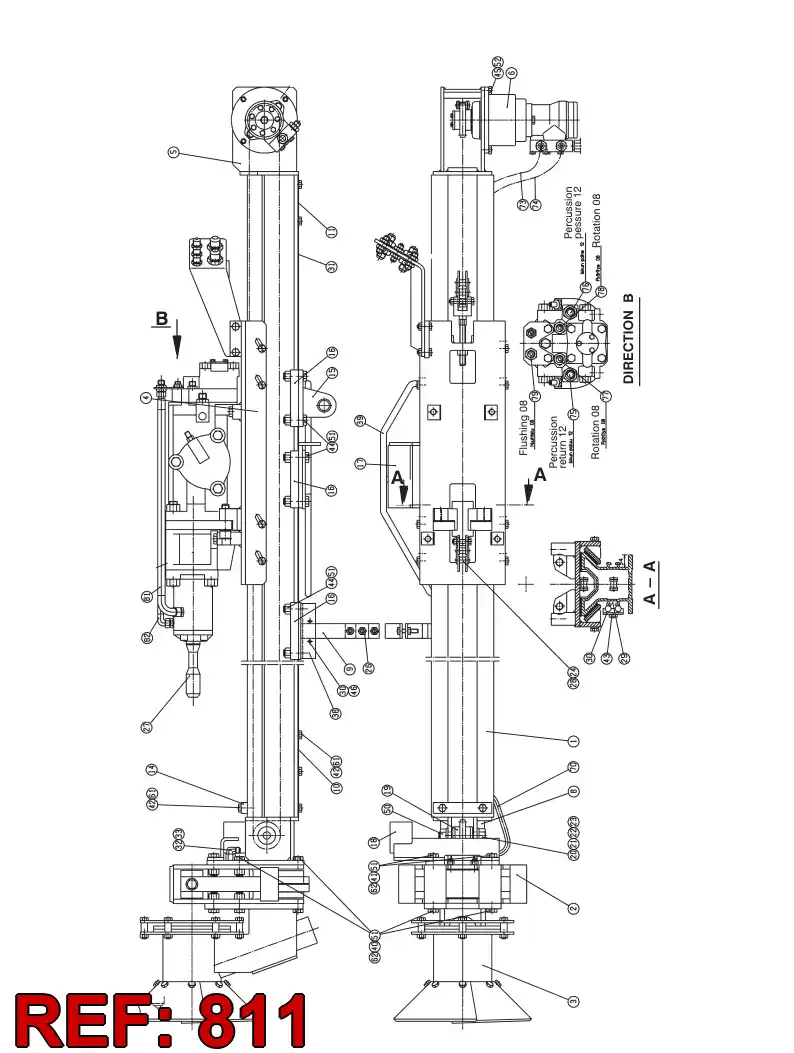87245329 872 453 29 HOSE - Sandvik Technical Drawing