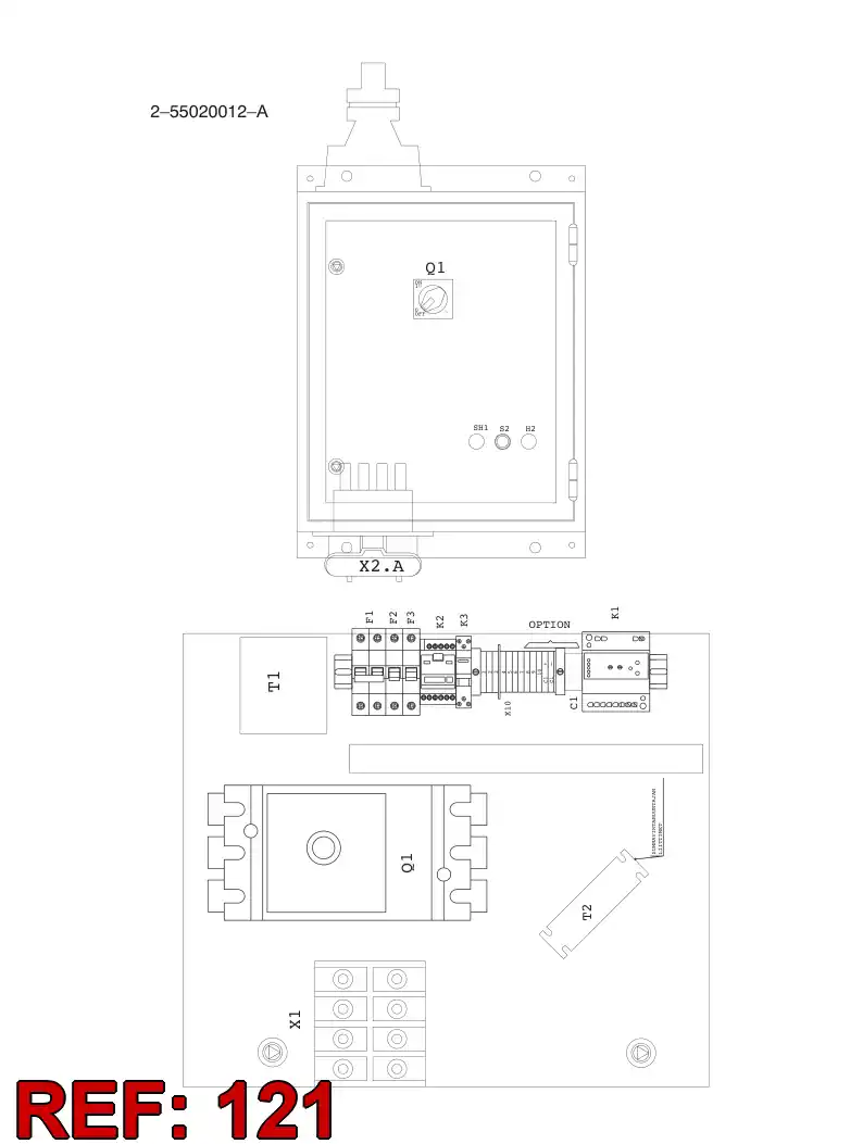 87247219 872 472 19 Cable, Shielded - Sandvik Technical Drawing
