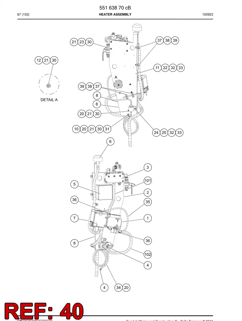 87267969 872 679 69 Fitting - Sandvik Technical Drawing