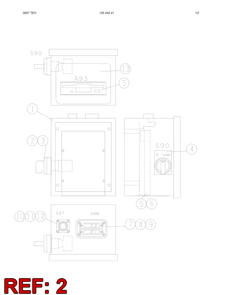 87341149 873 411 49 HANDLE, (BLACK) - Sandvik Technical Drawing