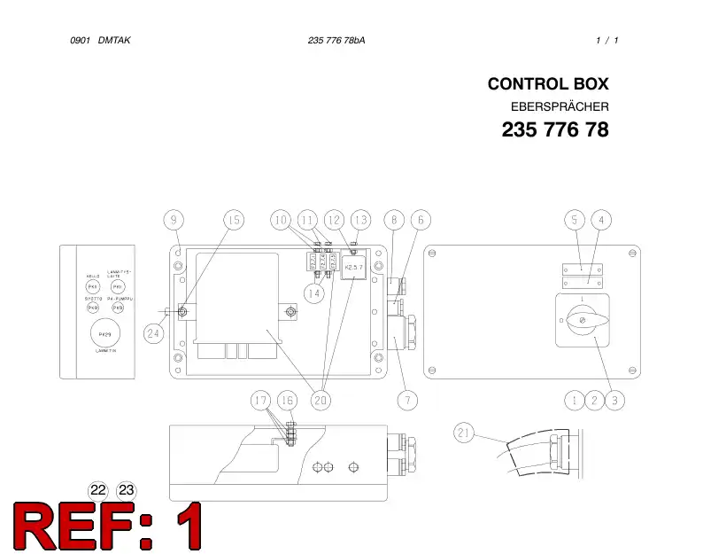 87346069 873 460 69 SWITCH - Sandvik Technical Drawing