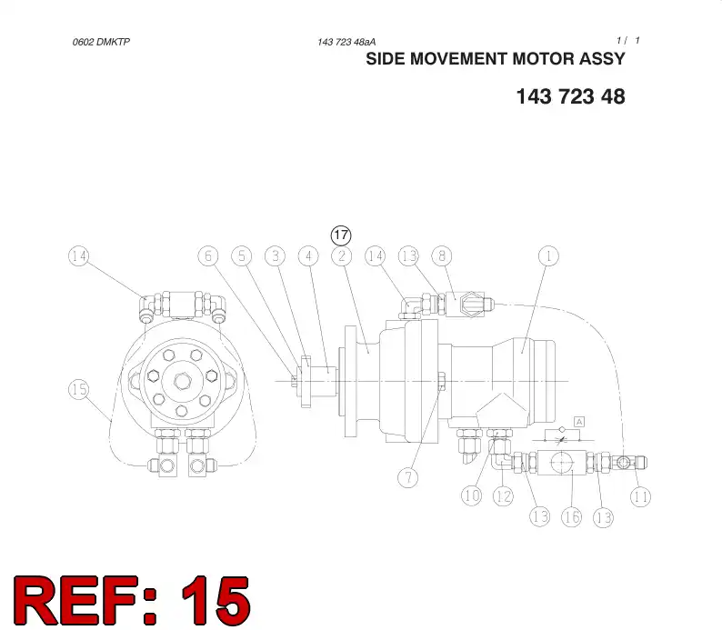 87348499 873 484 99 HYDR.HOSE ASSEMBLY - Sandvik Technical Drawing