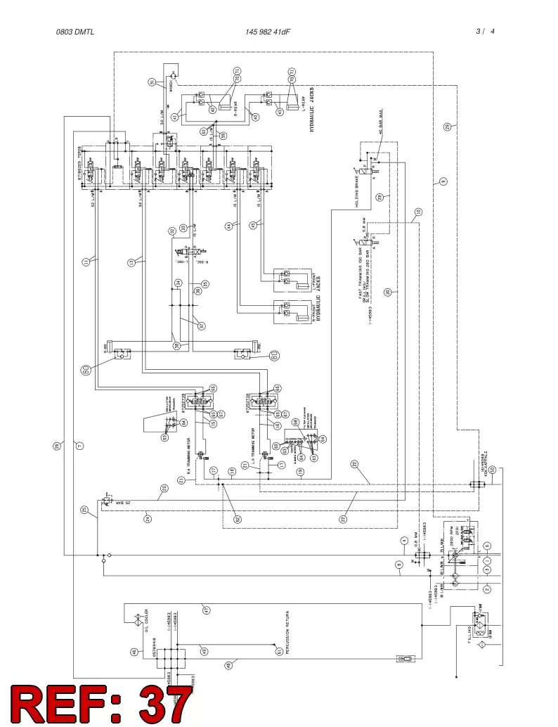 87350729 873 507 29 HYDR.HOSE ASSEMBLY - Sandvik Technical Drawing