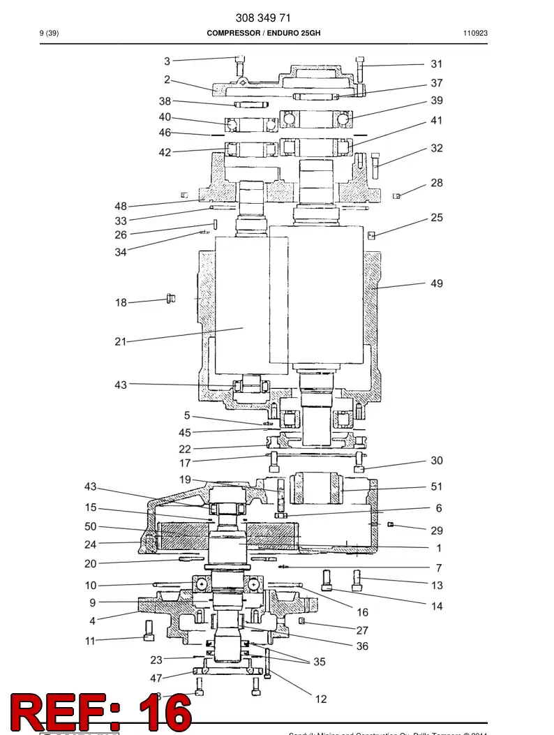 87465839a 874 658 39a O-Ring - Sandvik Technical Drawing