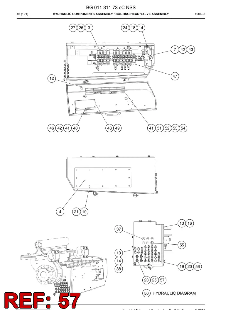 87473289 874 732 89 Washer, Lock - Sandvik Technical Drawing