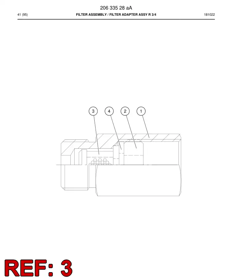 87491629 874 916 29 Filter Element, Pressure - Sandvik Technical Drawing