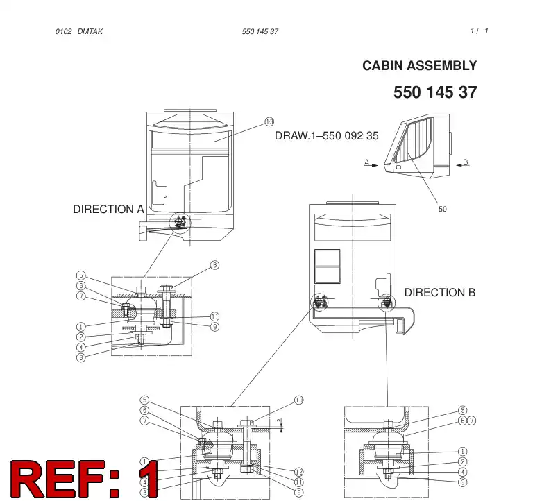87492079 874 920 79 VIBRATION DAMPER - Sandvik Technical Drawing